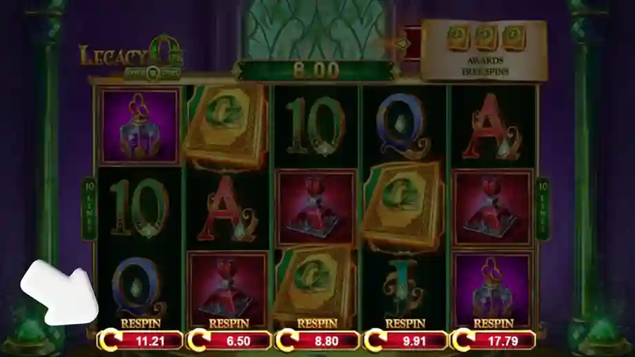 Hyperspins in Legacy of Oz